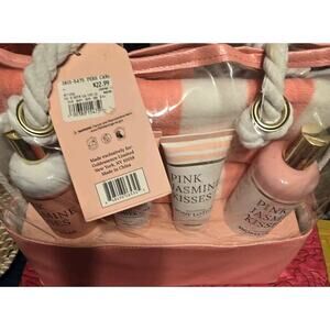 The Ultimate Vacay Essentials Tote - PINK JASMINE KISSES - NIB